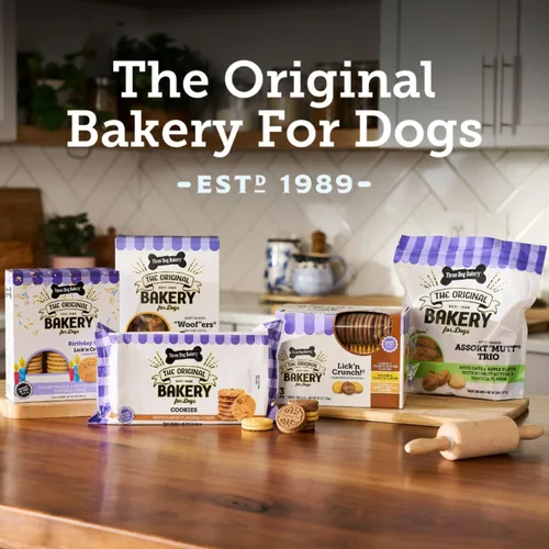 Miniatura 6 de Three Dog Bakery Salados Woof ers in Chicken & Apple - Golosinas bajas en grasa para perros, golosinas de entrenamiento para cachorros con sabor a
