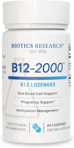 Miniatura 6 de Biotics Research Mg-Zyme Complejo de Magnesio Triple para el sueño, la relajación y la salud ósea + vitamina B12-2000 B12, B6 y folato para apoyo