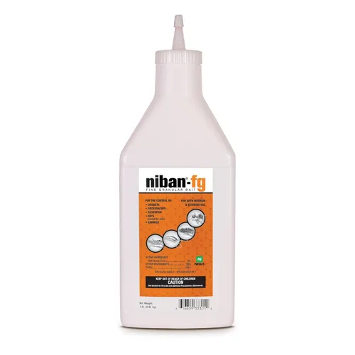Nisus NiBan-FG - Cebo granular fino, para interiores y exteriores, resistente a la humedad con ácido ortopórico, para hormigas, cucarachas, grillos,