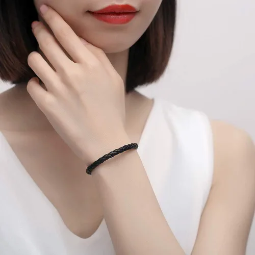 Miniatura 21 de LinnaLove Cadena intercambiable de acero inoxidable para pulseras de identificación de alerta médica para mujeres y hombres