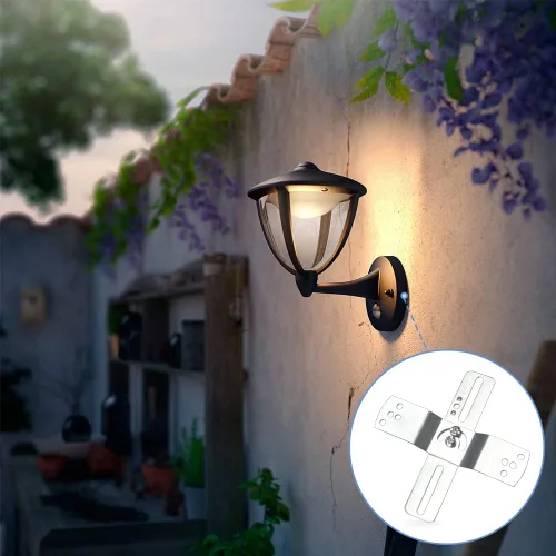 Miniatura 8 de Helunsi 2 juegos de soporte de montaje de lámpara, barra transversal universal de 4 pulgadas para iluminación, placa de montaje de ventilador
