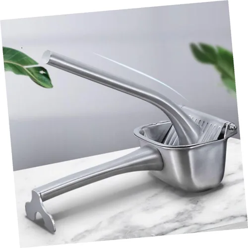 Miniatura 8 de Exprimidor manual de frutas de acero inoxidable para el hogar y camping, práctico exprimidor de cítricos y mangos, extractor no eléctrico