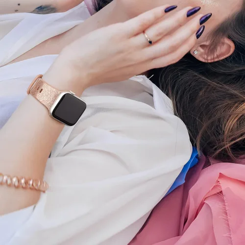 Miniatura 6 de Meliya Correa para Apple Watch Series 8, SE, 7, 6, 5, 4, 3, 2, 1, 1.772 in, 1.614 in, 1.732 in, 1.496 in, 1.654 in, para mujeres y hombres, correa