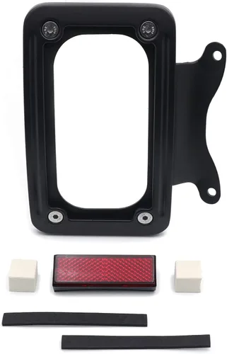 Miniatura 8 de MT389-BK Soporte Negro Curvado Inclinado para Placa de Matrícula Compatible con '10-posterior FLHX, FLHXS, FLHXSE, FLTRX, FLTRXS y '10-'12 FLHXSE
