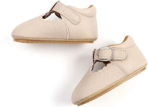 Miniatura 29 de RVROVIC Mocasines de princesa para bebé, zapatos brillantes de Mary Jane, zapatos de cuna de suela suave y ligera de primera calidad, zapatos