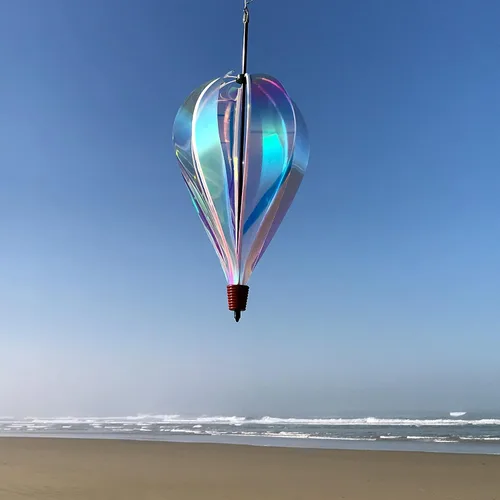 Miniatura 2 de In the Breeze 0978 - Globo de aire caliente iridiscente de 6 paneles - Decoración colgante al aire libre