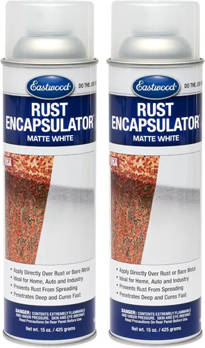 Miniatura 6 de Eastwood Spray para eliminar óxido con acabado mate texturizado Aerosol previene la corrosión del óxido, fórmula fortificada con epoxi y baja