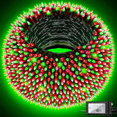 Miniatura 11 de QUHUATU - Guirnalda de 300 luces led de Navidad de 75 pies, 12 modos de iluminación, con memoria de temporizador, para árbol de Navidad, interiores
