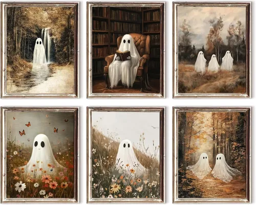 Miniatura 10 de TWNSLLA Juego de Arte de Pared Cristiano de 9 Piezas, Decoración de Pared con Versículos Clásicos de la Biblia, Cuadros Rústicos de Paisajes