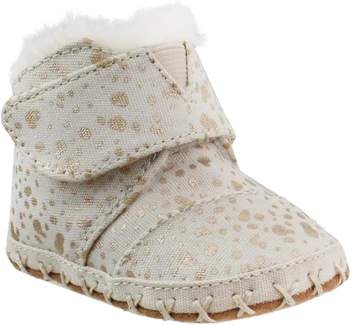 Miniatura 2 de TOMS Botas ocasionales para bebés Cuna Gold Foil Snow Spots Bootie - Oro