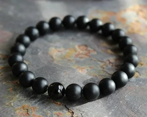 Miniatura 7 de Pulsera de lujo con cuentas de piedra natural de ojo de tigre para hombre, estilo 2