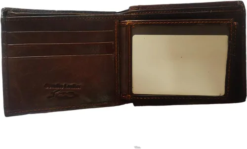 Miniatura 154 de Hombres Cool Eagle Wolf Caballo Totem Cuero Vaca Vertical Cartera Cremallera Multi-tarjeta Titular, Tótem de caballo, Minimalista
