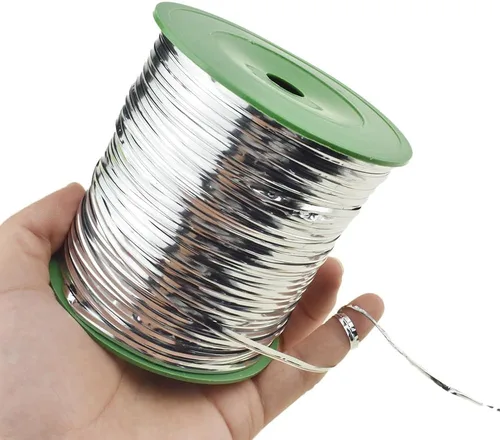 Miniatura 8 de HAHIYO 100 yardas/300 pies/91M Lazos de torsión de metal púrpura para pan, caramelo, café, bolsas de regalo, envoltorios de regalo, plástico, fiesta