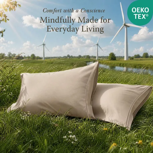 Miniatura 5 de Threadmill Home Linen Bedding - Juego de sábanas de 300 hilos, 100 % algodón, juego de cama de lujo, 4 piezas, tejido de satén suave, color blanco