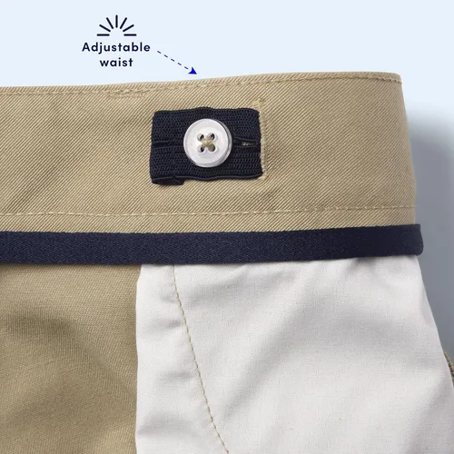Miniatura 3 de French Toast Bermudas de sarga elástica con cintura ajustable para niña