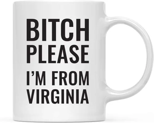 Miniatura 57 de Andaz Press Taza de café de 11 onzas, regalo de broma, Bitch Please I'm from Alabama, paquete de 1, incluye caja de regalo, divertidas ideas