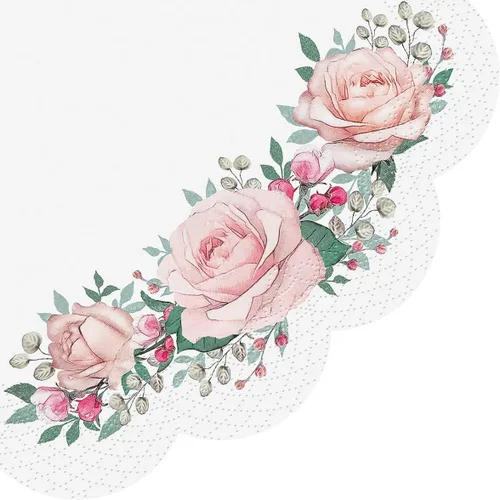 Miniatura 14 de AM Décor - 20 servilletas de papel suaves de 3 capas de papel de seda decoupage -13 x 13 pulgadas (desplegadas) (Rosalia, 13 x 13 pulgadas
