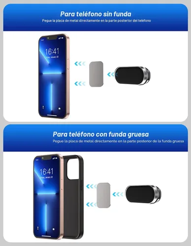 Miniatura 6 de Soporte magnético para teléfono para automóvil, 2 unidades, soportes de teléfono para tu automóvil [imán mejorado] rotación de 360, soporte