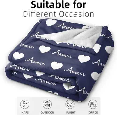 Miniatura 4 de Mantas de bebé personalizadas para niñas, manta de bebé suave personalizada para niños, regalos personalizados para bebés recién nacidos y manta