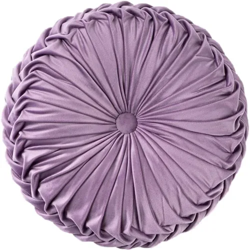 Miniatura 21 de HLOVME Cojín decorativo redondo para sofá, cama, sala de estar, cojín pequeño de suelo para adultos y niños, 13.7 pulgadas (A01-rosa)