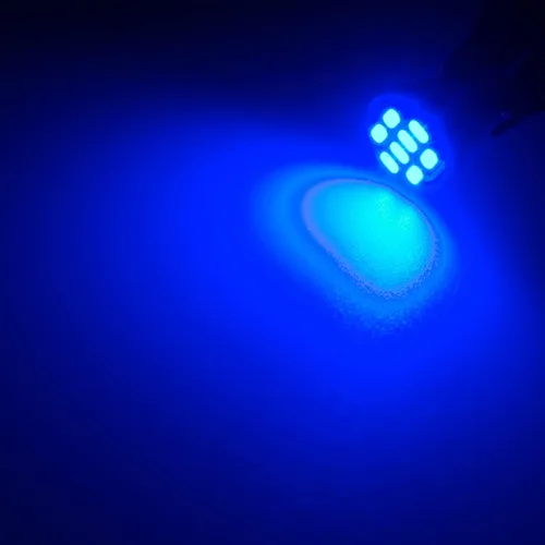 Miniatura 8 de T10 194 168 Bombillas LED para instrumentos de tablero azul con enchufe de bloqueo giratorio, extremadamente brillante, panel de instrumentos T10