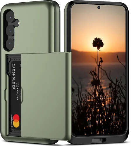 Miniatura 24 de Nvollnoe Funda para Samsung S23 con tarjetero 5G de 6.1 pulgadas, delgada, de doble capa, resistente, protector para Galaxy S23, funda con ranura