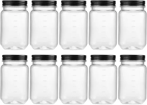 Miniatura 18 de Novelinks - Recipientes de plástico transparente (16 onzas)
