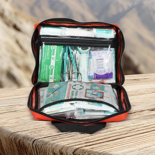Miniatura 6 de General Medi Kit de primeros auxilios, kit de primeros auxilios pequeño de 250 piezas, incluye manta de aluminio de emergencia, paquete frío