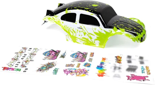 Miniatura 18 de SummitLink Cuerpo personalizado compatible con escala 1/10 1/8 RC coche o camión (camión no incluido) (abejorro amarillo)
