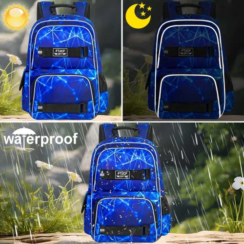 Miniatura 51 de Mochila para laptop, 16 pulgadas, bolsa escolar y bolsa de almuerzo, mochilas resistentes al agua para adolescentes, niñas, mujeres, estudiantes