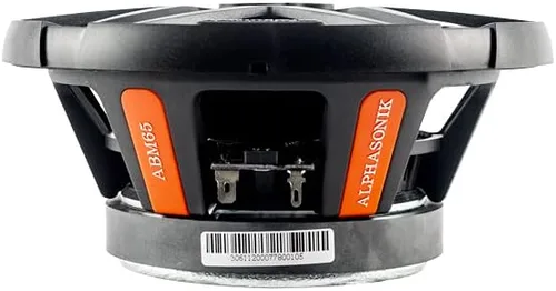 Miniatura 5 de Alphasonik 1 par de altavoces ABM65 de la serie DYNAMIS de 6.5" 600 vatios máx. 150 vatios RMS de rango medio para audio de coche de 4 ohmios