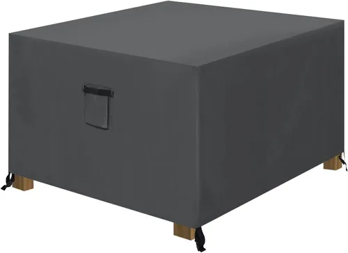 Miniatura 9 de ABCCANOPY Funda para otomana de patio, impermeable, resistente a los rayos UV, a prueba de polvo, fundas protectoras para muebles de césped, 28 x 28