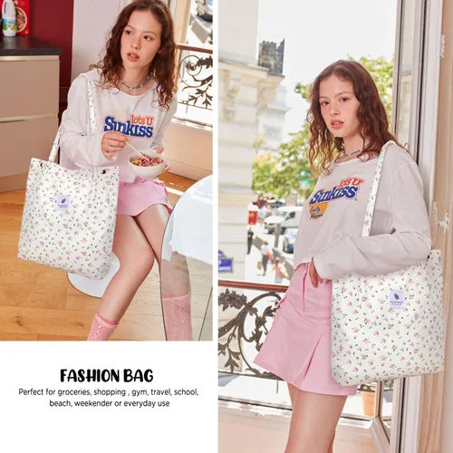Miniatura 117 de Ayieyill - Bolsa de pana para mujer y niña, con correa de lona para colgar al hombro, bolsa con bolsillo