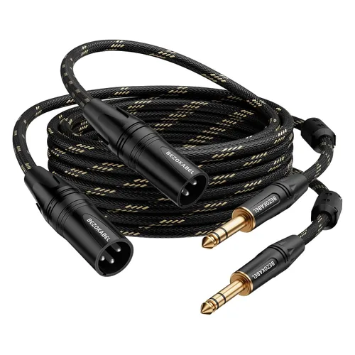 Miniatura 8 de Adaptador XLR equilibrado hembra a TRS de 1/4 pulgada (6.35mm), cable de micrófono de 6 pies