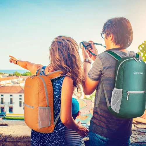 Miniatura 6 de ZOMAKE Mochila ultra ligera y compactable Mochila de senderismo resistente al agua, Mochila pequeña Mochila de camping al aire libre plegable