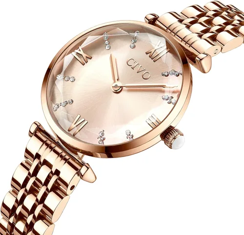 Miniatura 2 de CIVO Watches for Women 32mm Analog Quartz Watch Stainless Steel Dress Womens Watch Waterproof Fashion Elegant Wrist Watch Luxury Diamond Ladies