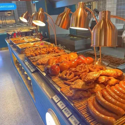 Miniatura 3 de Lámpara de calor de alimentos de mesa Calentador de alimentos infrarrojos Lámparas de calefacción portátiles para alimentos 250 vatios