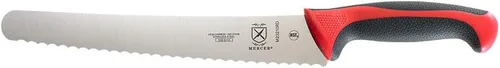 Miniatura 45 de Mercer Culinary - M23210WBH Mercer Culinary Millennia - Cuchillo para pan con borde ondulado de 10 pulgadas de ancho, color blanco