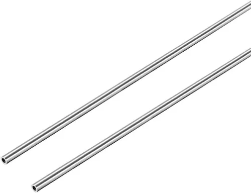 Miniatura 6 de uxcell Tubo redondo de acero inoxidable 304 0.118 in OD 0.008 in espesor de pared 9.843 in de longitud Tubo recto sin costura 2 piezas