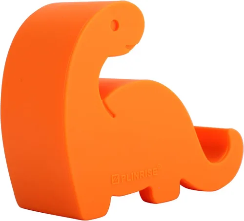 Miniatura 8 de Plinrise - Soporte de escritorio para teléfono celular, diseño de dinosaurio, material de silicona estriada, soporte creativo para teléfonos