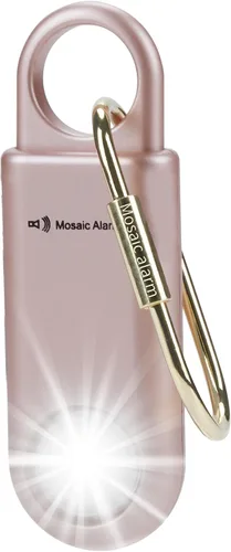 Miniatura 15 de Alarma de seguridad personal de 130 dB con luz estroboscópica. Alertas de emergencia SOS de sonido fuerte con mosquetón. Sirena de llavero