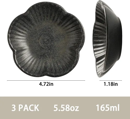 Miniatura 7 de Mecaikru Tazones de comida para gatos, platos de cerámica para gatos, plato para comida, agua y aperitivos, 4.72 pulgadas, uso en interiores