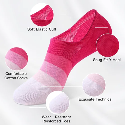 Miniatura 3 de IDEGG Calcetines invisibles para mujeres y hombres, de corte bajo al tobillo, cortos, antideslizantes, atléticos, para correr, novedosos