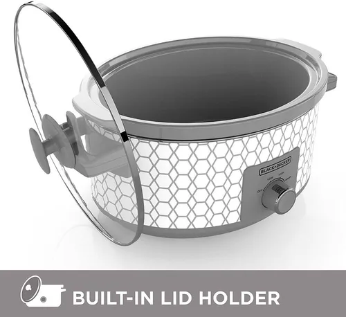 Miniatura 4 de Black+Decker Olla de cocción lenta con control de dial de 7 cuartos
