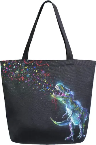 Miniatura 11 de Naanle Bolsa de lona de África grande para mujer, bolsa de hombro casual, bolsa de algodón para exteriores, reutilizable, multiusos, resistente