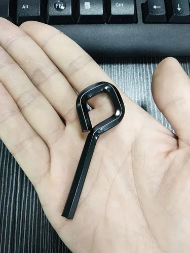 Miniatura 3 de Llave hexagonal estándar de 7/32 pulgadas con bucle completo de diamante, estilo llavero, juego de llaves Allen 7/32 para barras de pánico de puerta