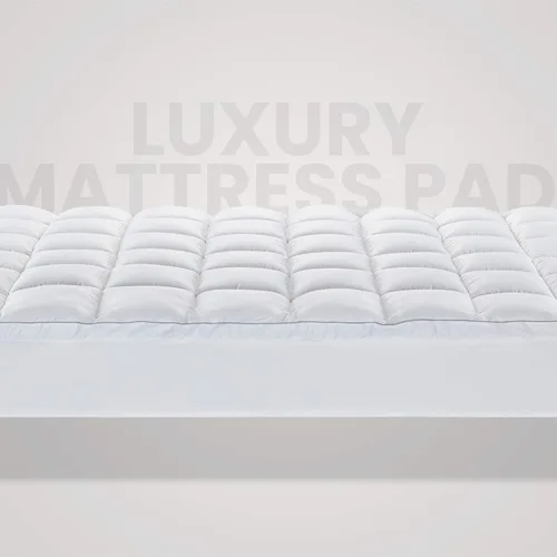 Miniatura 7 de SLEEP ZONE Protector de colchón de algodón de tamaño individual, lavable a máquina, cubrecolchón de algodón suave refrescante que se adapta a