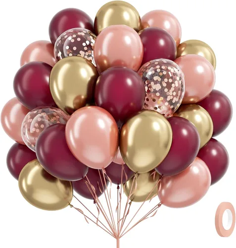 Miniatura 22 de 60 unidades de globos rojos y azules de 12 pulgadas con globos azul marino, azul pizarra y rojo polvoriento para decoraciones de baby shower, Azul