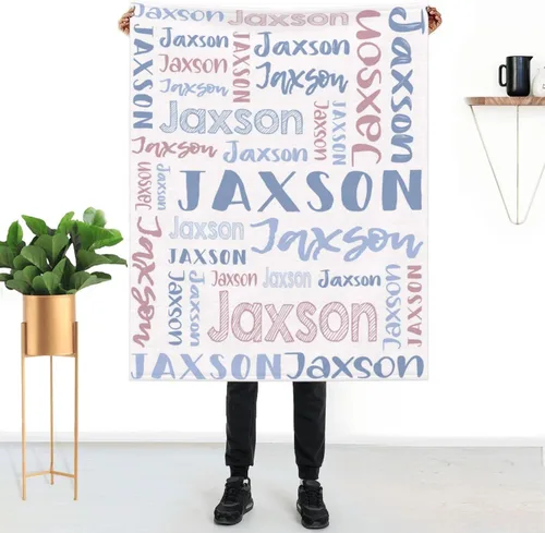 Miniatura 29 de Mantas de bebé personalizadas para niñas y niños con nombre, mantas de bebé personalizadas con nombre, mantas personalizadas para niños, artículos