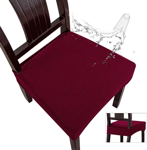 Miniatura 26 de Genina Fundas de asiento impermeables para sillas de comedor, fundas impermeables para sillas de comedor